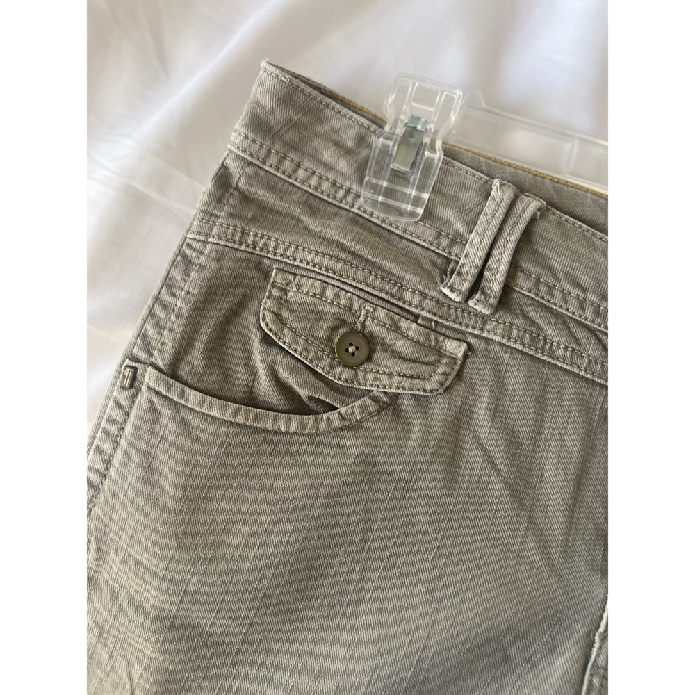 Pilcro and the Letterpress Wide Leg Jeans in Light Taupe